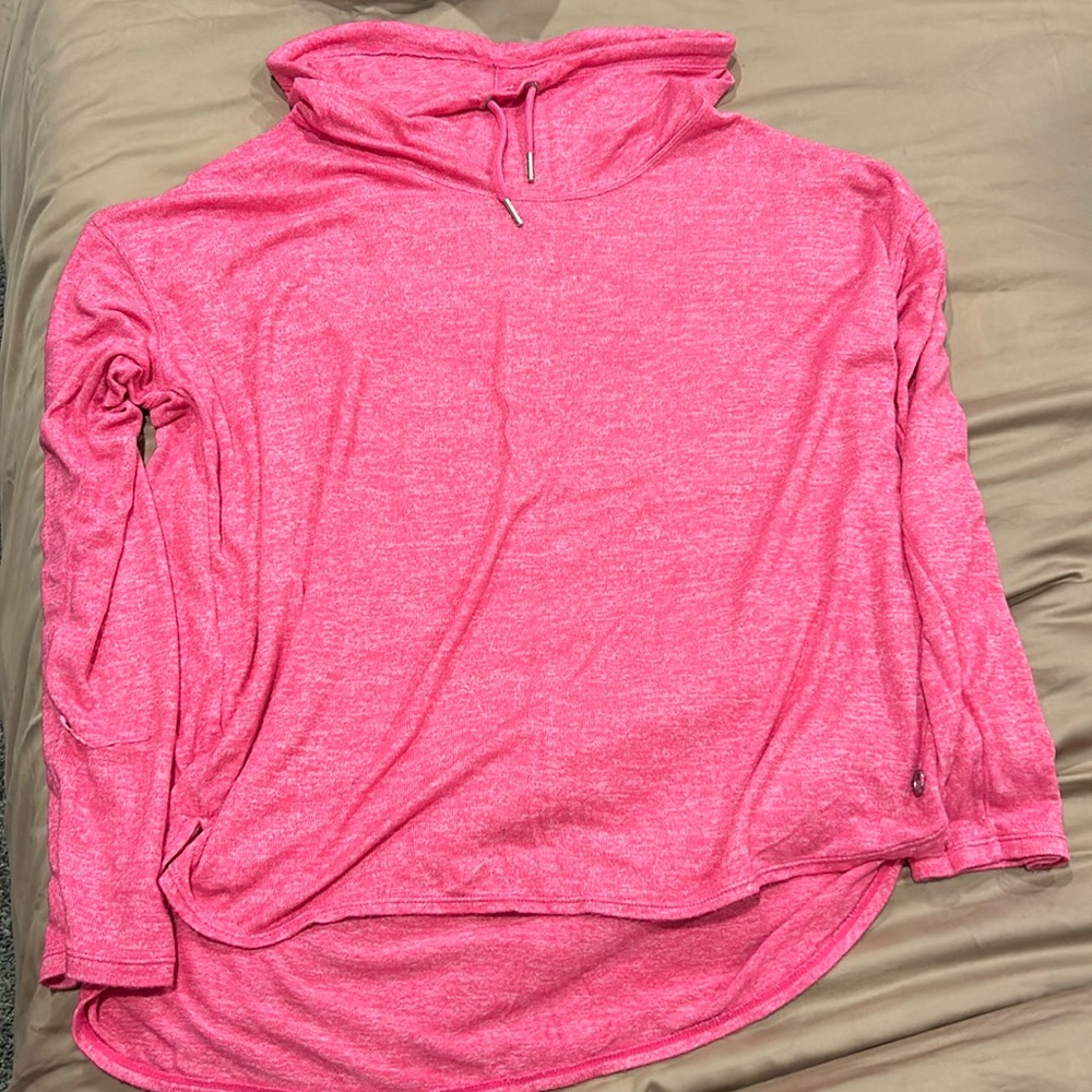 Woman’s Pink Calvin Klein Pullover Soft Breathable LongSleeve Athleasure Size L